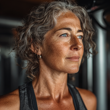 Активні люди старшого віку займаються фітнесом